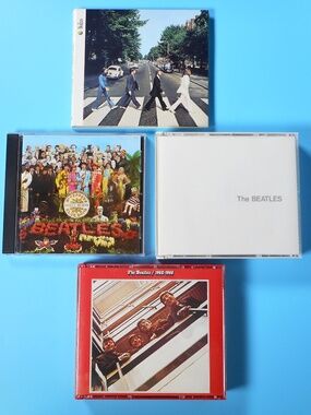 The Beatles Music CD 4 Lot Abbey Road White Album Sgt Peppers 1962-1966 CDs XLNT